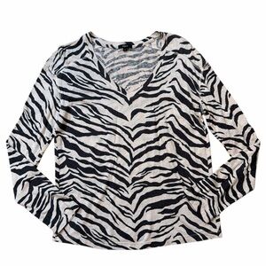 Rails Sami Ivory Tiger Stripe Long Sleeve Top